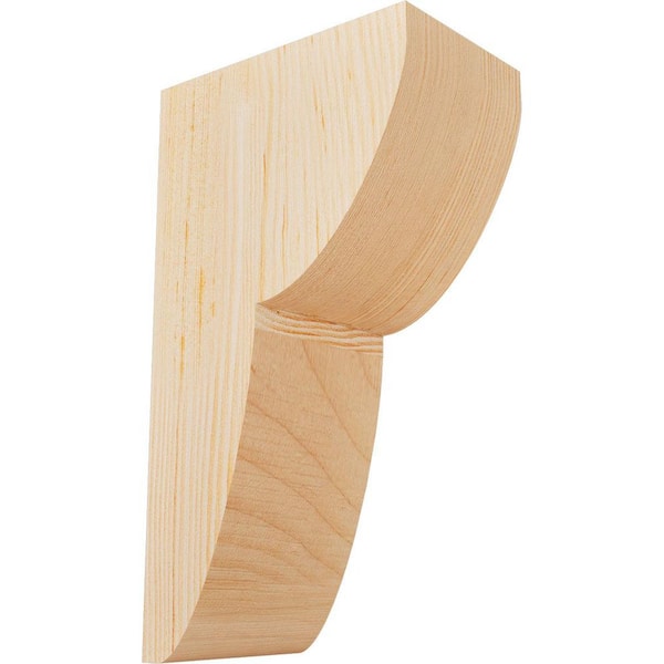 Ekena Millwork 3-1/2 in. x 6 in. x 10 in. Douglas Fir Crestline Smooth Corbel