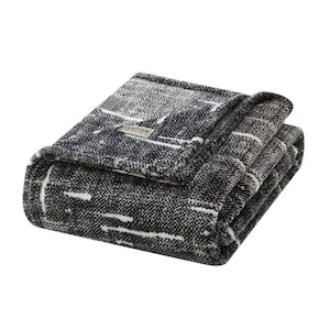 Cedar Charcoal Ultra Soft Plush Fleece 1-Piece Throw Blanket