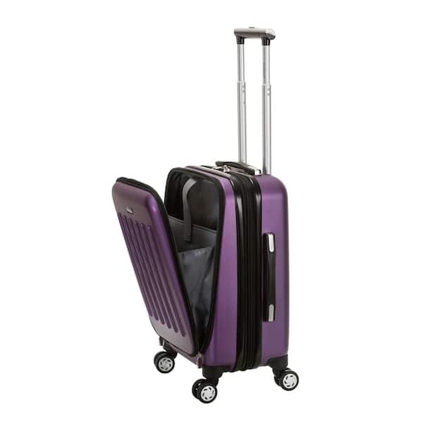 Rockland Titan 19 inch ABS Spinner Carry On Purple