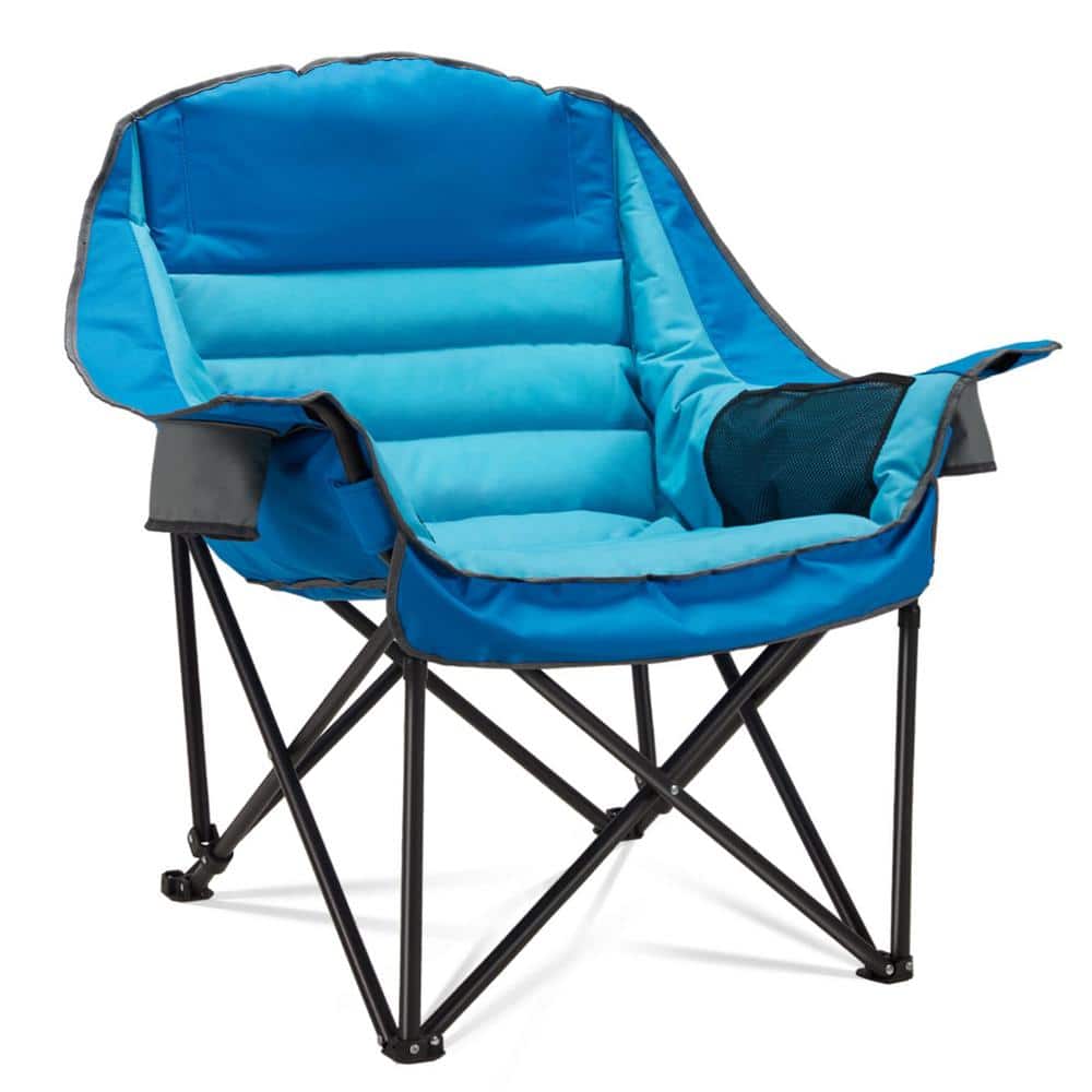 Modern Oversized Blue Oxford Fabric Camping Chair