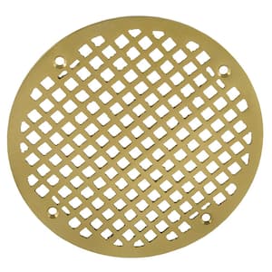 Oatey 4 in. Round Screw-In Stainless Steel Shower Drain Cover 438612 - The  Home Depot