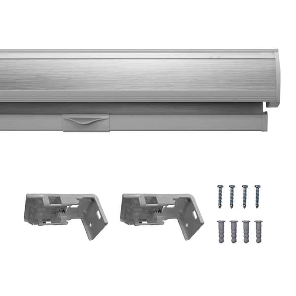 Lumi Gray Polyester 35 in.W x 72 in.L Light Filtering