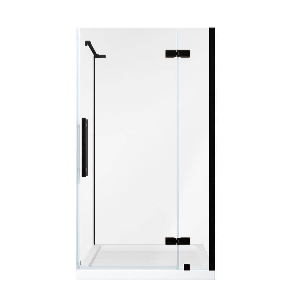 Tampa 38'' W 72'' H Frameless Oil Rubbed Bronze Shower Kit