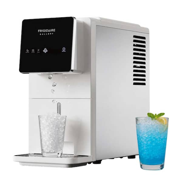 16 in. 33 lb. Countertop Nugget Ice Maker in White
