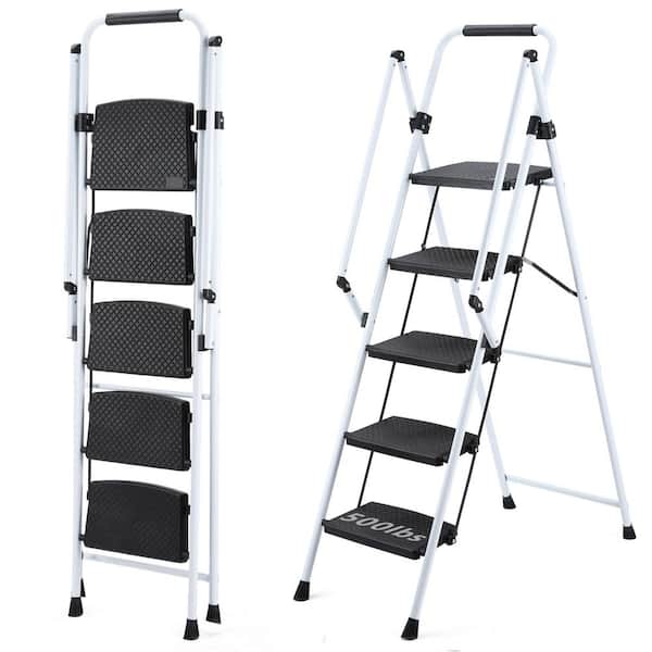 5 ft. Carbon Steel Step Ladder (9 ft. Reach Height) with 330 lb. Load Capacity Type IA Duty Rating