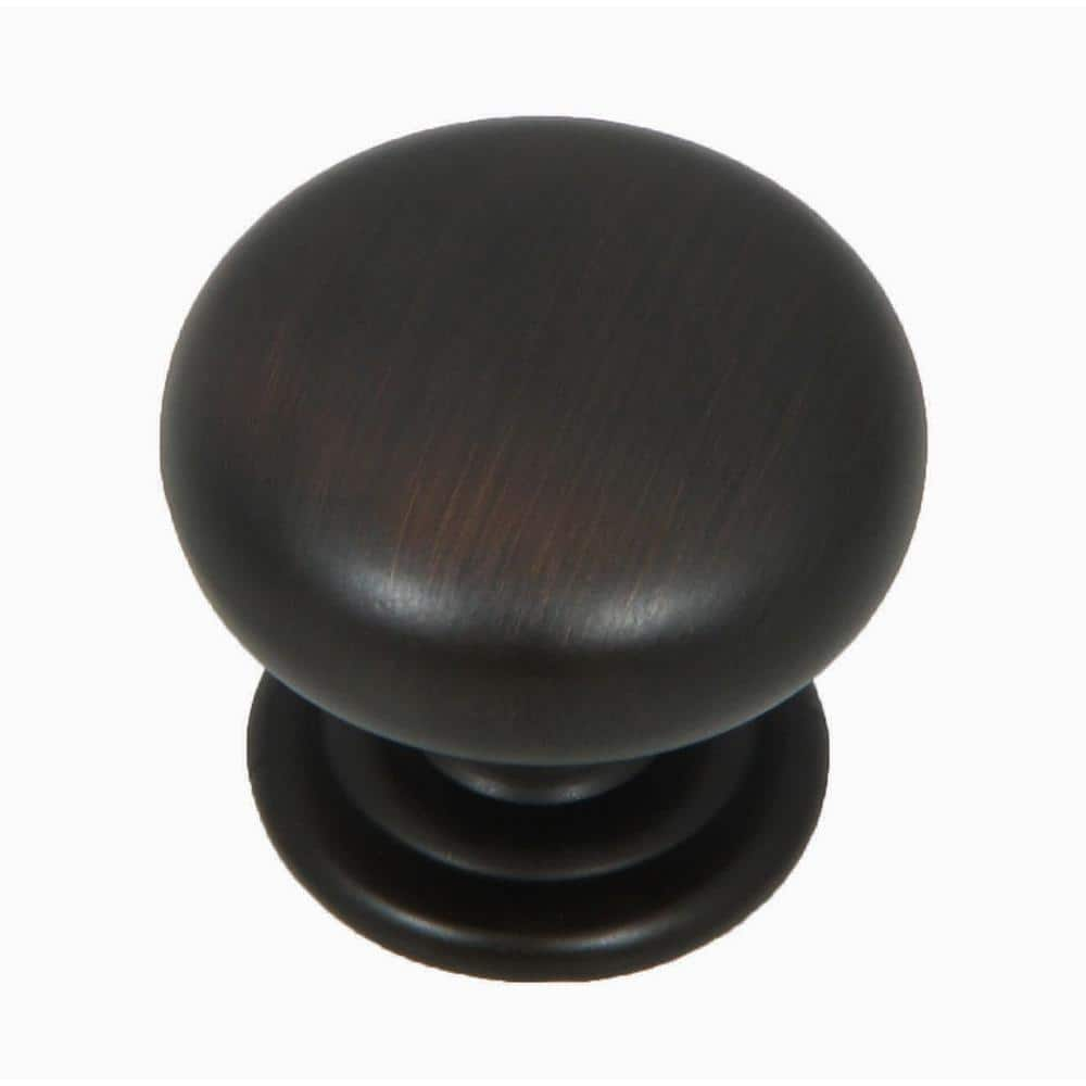 Stone Mill Hardware Caroline 1-1/4 in. Oil Rubbed Bronze Round Cabinet ...