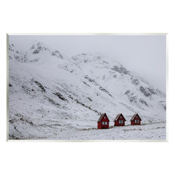 Stupell Industries Snowy Mountain Pass by Daniel Sproul 1-Piece Unframed Graphic Print Nature Poster Art Print 15 in. x 10 in.