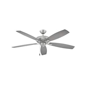 Highland Wet 60 in. Indoor/Outdoor Brushed Nickel Ceiling Fan Pull Chain