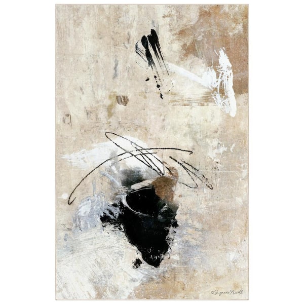 Multi-Colored 5 ft. x 8 ft. Abstract 45 Washable Abstract Art Area Rug