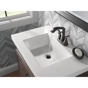 Stryke 4 in. Centerset 2-Handle Bathroom Faucet in Matte Black