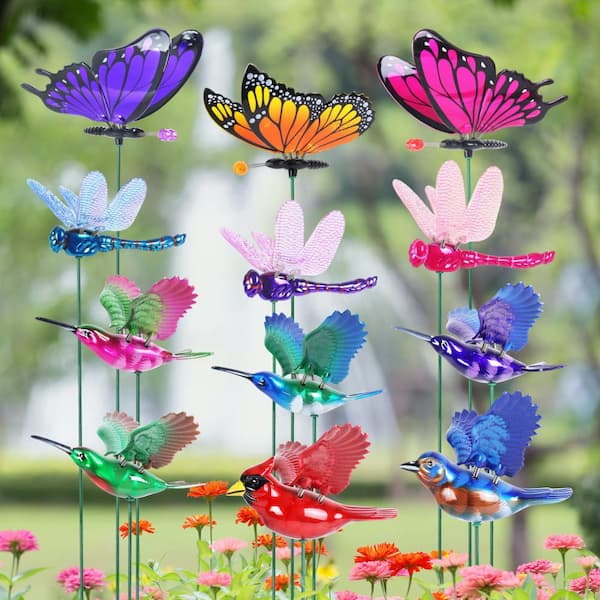WindyWings Bird and Winged Insect Assortment 1.28 ft. MultiColor