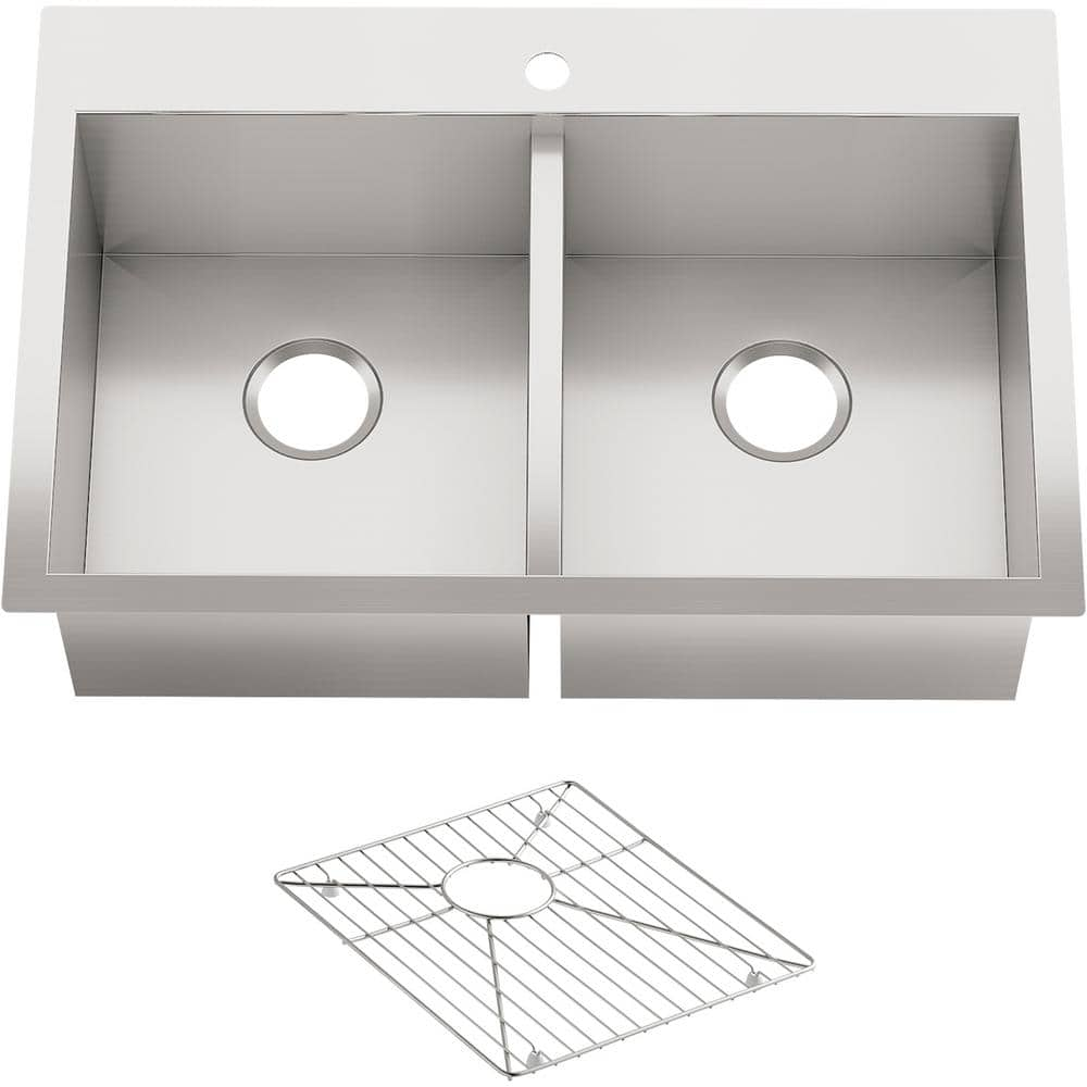 Kohler K-3820-1-NA Vault 33 Double Basin Drop-in /