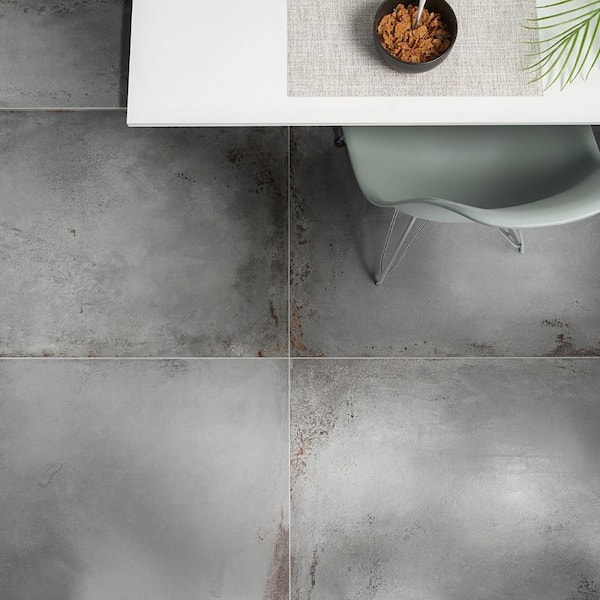 Angela Harris Fuller Gray 23.62 in. x 47.24 in. Matte Porcelain Floor and Wall Tile (15.49 sq. ft./Case)