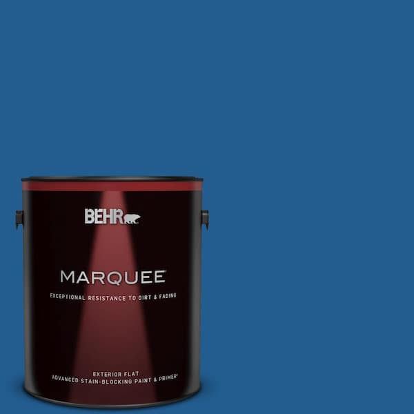 BEHR MARQUEE 1 gal. #S-G-570 Sapphire Lace Flat Exterior Paint & Primer