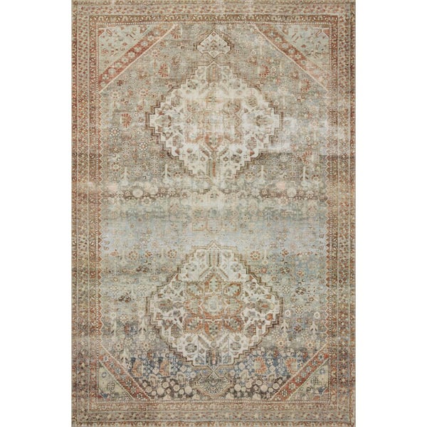 Margot Sage / Multi 2 ft. x 5 ft. Traditional Accent Rug