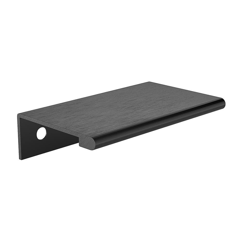 Lincoln Collection 2 in. (50 mm) Modern Brushed Black Cabinet Egde Pull price history on PriceWatchPro