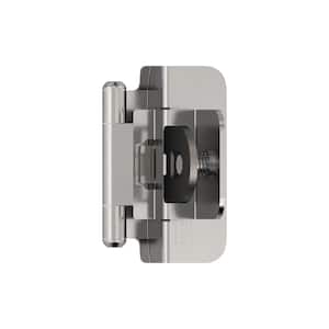 Polished Chrome 3/8 in. (10 mm) Inset Double Demountable, Cabinet Hinge (2-Pack)
