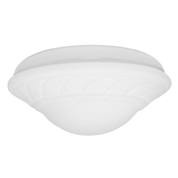 Casablanca 2-Light Snow White Ceiling Fan Center-Stem Wet-Location Fixture with Globe-DISCONTINUED