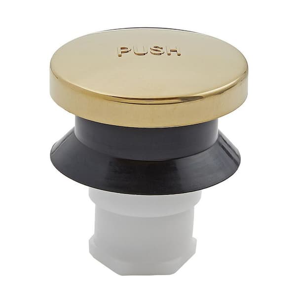 2 in. Toe-Touch Drain Stopper in Polished Brass
