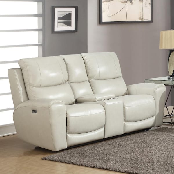 2 Seat Ivory Leather, Ivory Leather Loveseat