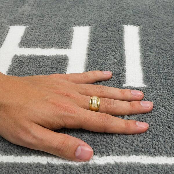 Mohawk Home His 24 in. x 40 in. Pewter Gray Polyester Machine