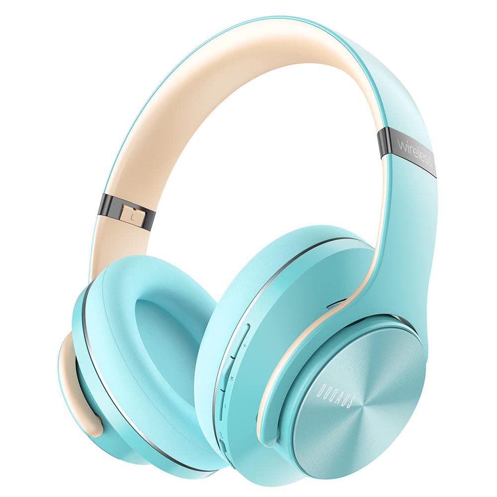 Optimized Blue Wireless Bluetooth Noise Canelling Over the Ear Headphones w
