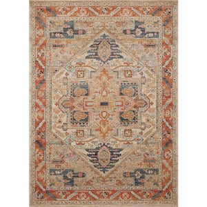 Jocelyn Sand/Multi 7 ft. 10 in. x 10 ft. Transitional 100% Polypropylene Pile Area Rug