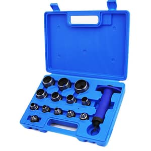 3/16 in. to 1-3/8 in. Sharp Hollow Punch Pin Point Gasket Holes Tool Kit (14-Piece)