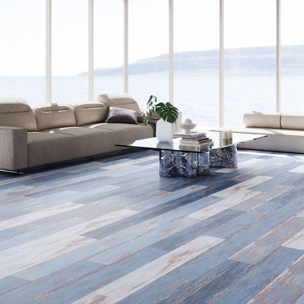 Deco Products Hydrostop Old Blue Sea 20 MIL x 7.1 in. W x 48 in. L