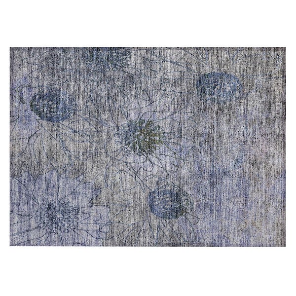 Addison Rugs Chantille Machine Washable Indoor/Outdoor Abstract ACN2235 Gray 1 ft. 8 in. x 2 ft. 6 in. Accent Rug
