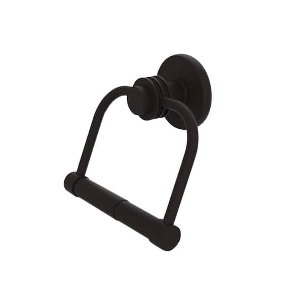Allied Brass Mercury Collection Single Post Toilet Paper Holder with Dotted Accents in Oil Rubbed Bronze