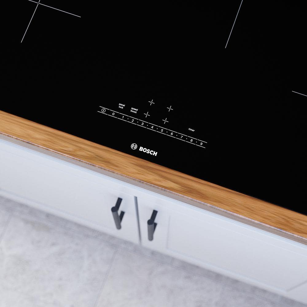 30'' Black Frameless Built-In Induction Cooktop with 4 Elements