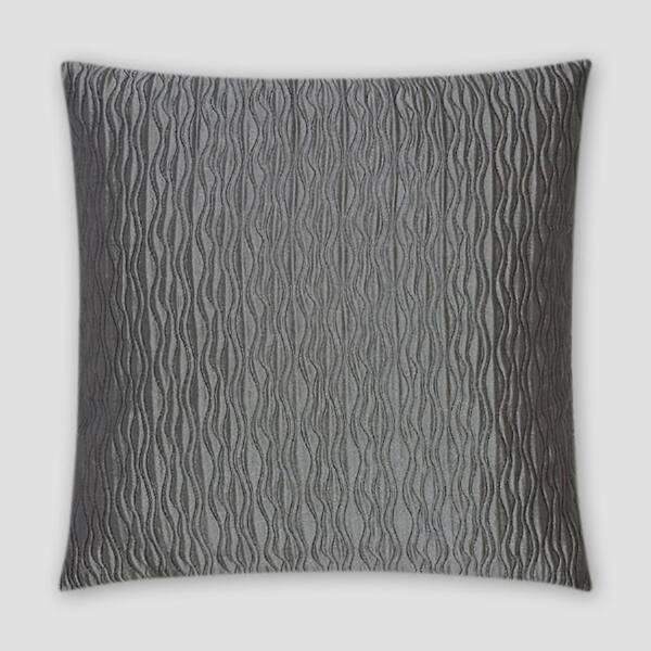 Unbranded Valencia Grey Solid Down 18 in. x 18 in. Throw Pillow