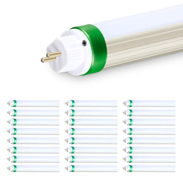 75-Watt Equivalence 24W 5000K Daylight LED Linear 4 ft. T5 Tube Light Bulbs Type B Ballast Bypass High Output 25-Pack