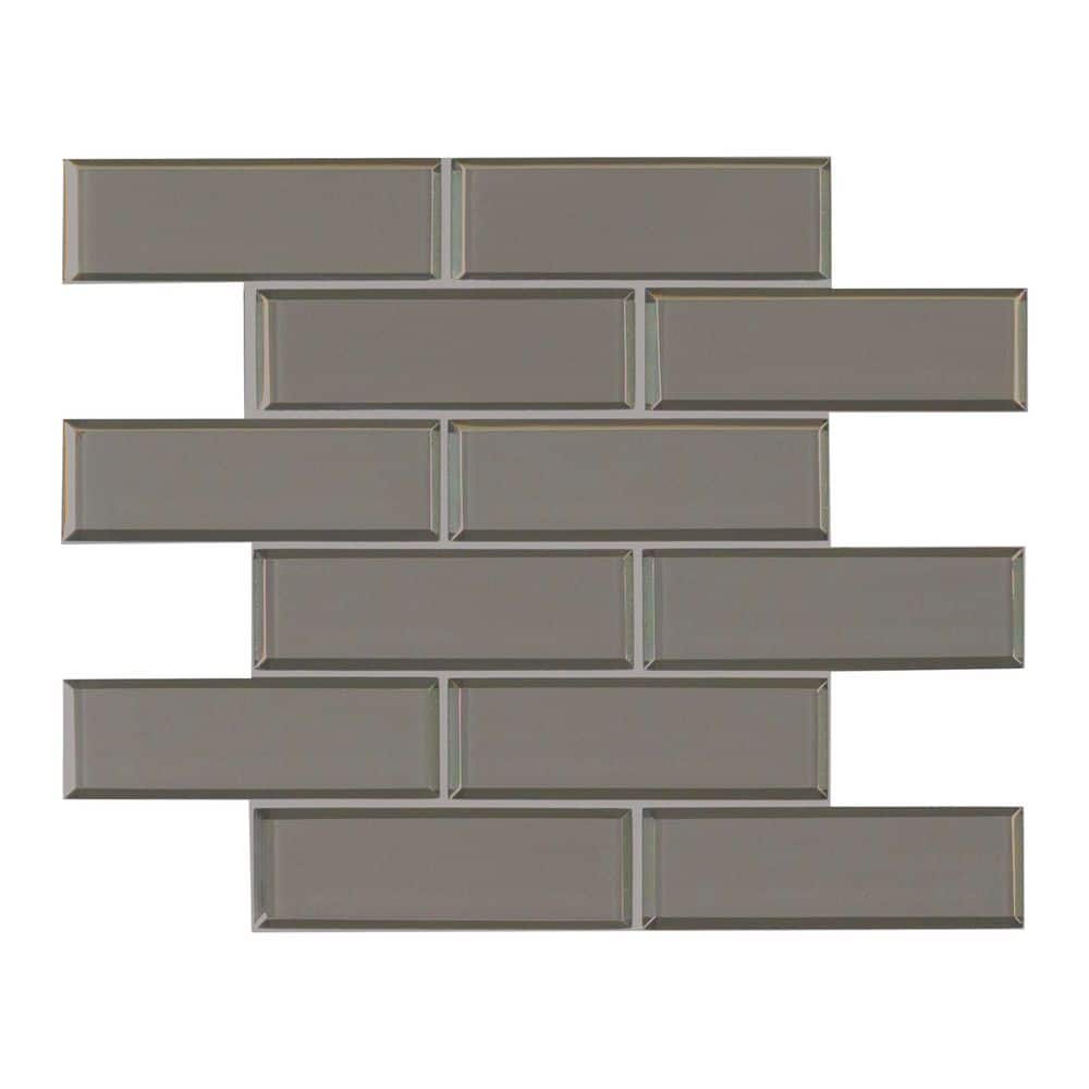 Take Home Tile Sample - Champagne Bevel Subway 6 in. x 6 in. Glass Mesh-Mounted Mosaic Tile price history on PriceWatchPro