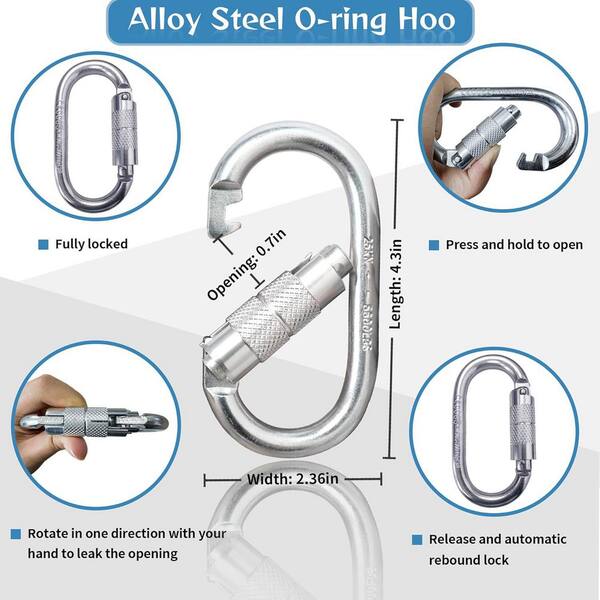 23FT 330LBS Self Retracting Lifeline Lanyard Arrester Fall Protection +Hook Rope