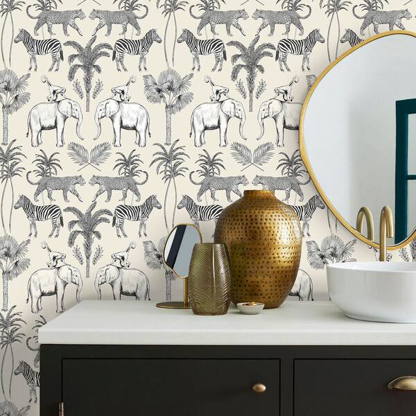Nauman Eggshell Safari Walk Wallpaper