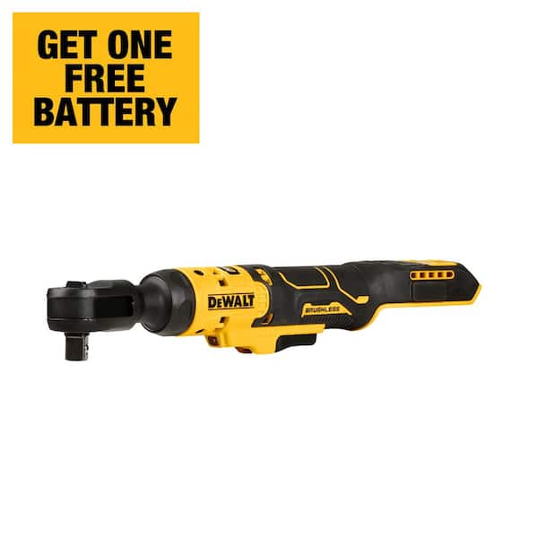 DEWALT ATOMIC 20V MAX Cordless 1/2 in. Ratchet (Tool Only) DCF512B - The  Home Depot
