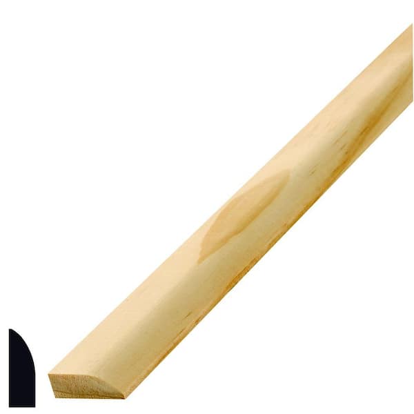 Alexandria Moulding WM 847 7/16 in. x 1-1/4 in. Pine Stop Moulding