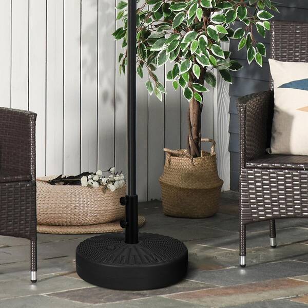 13 foot patio umbrellas Polaris 13-Foot Cantilever Umbrella with Base - Treasure Garden Commer