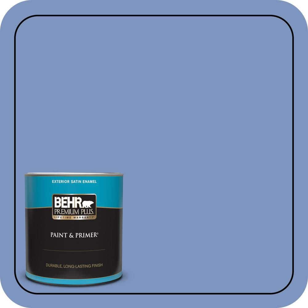 1 qt. #M540-5 Blue Satin Satin Enamel Exterior Paint & Primer price history on PriceWatchPro