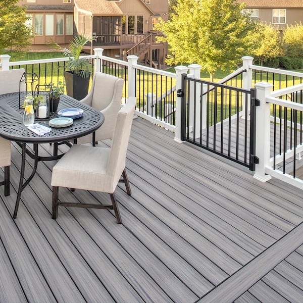 Trex Enhance Naturals 1 In X 5 5 In X 16 Ft Rocky Harbor Grooved Edge Capped Composite Decking Board Rh010616e2g01 The Home Depot