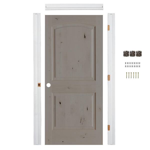 Krosswood Doors ReadytoAssemble 32 in. x 80 in. Knotty Alder 2Panel