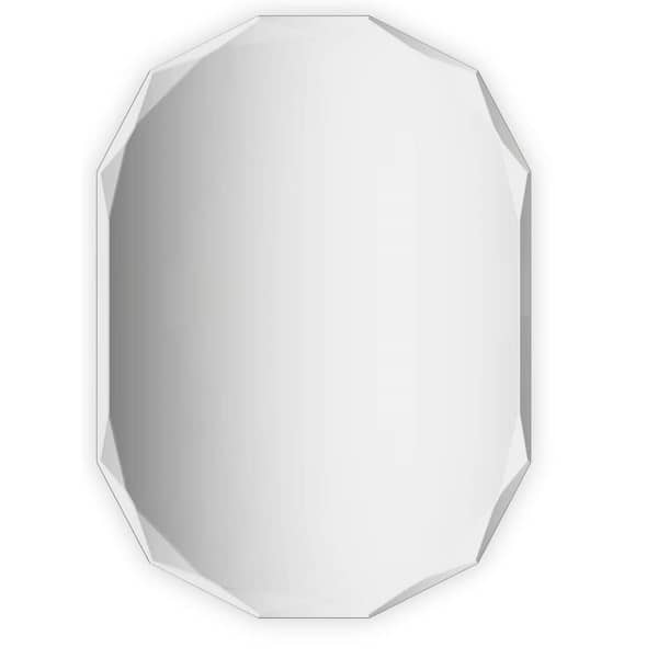 Unbranded 20 in. W x 28 in. H Rectangular Frameless Beveled Edge Wall Mount Bathroom Vanity Mirror