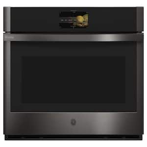 Profile 30 in. Smart Single Electric Wall Oven with Convection and Self Clean in Black Stainless Steel