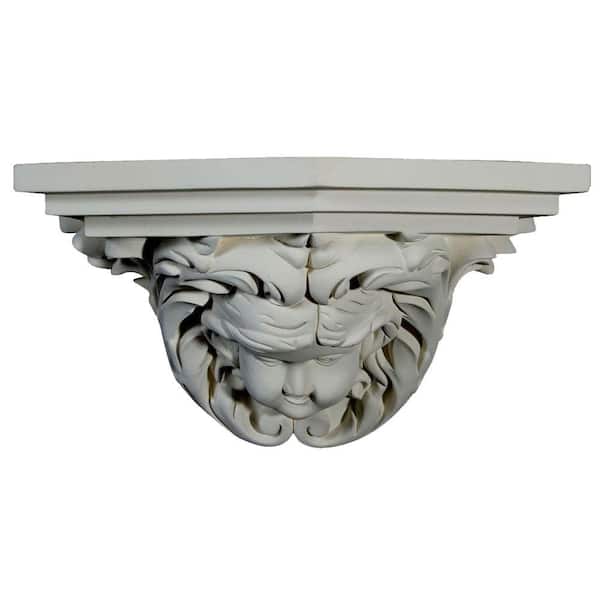 Ekena Millwork 6-7/8 in. x 12-1/4 in. x 6-7/8 in. Polyurethane Angel Shelf