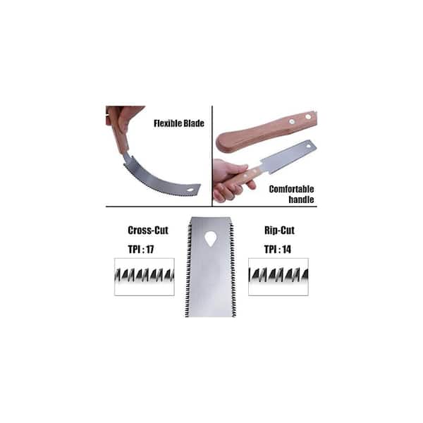Japanese Style Hand Saw 6 Inch Double Edge Ryoba SK5 Flexible