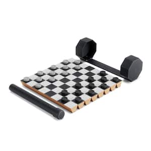 Rolz Chess/Checkers Set Black