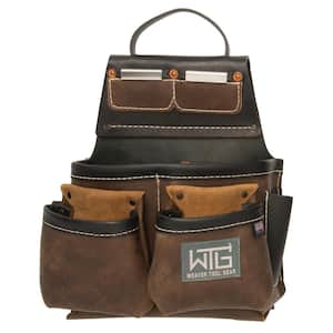 Leather Electrician Left Pouch Leather Brown