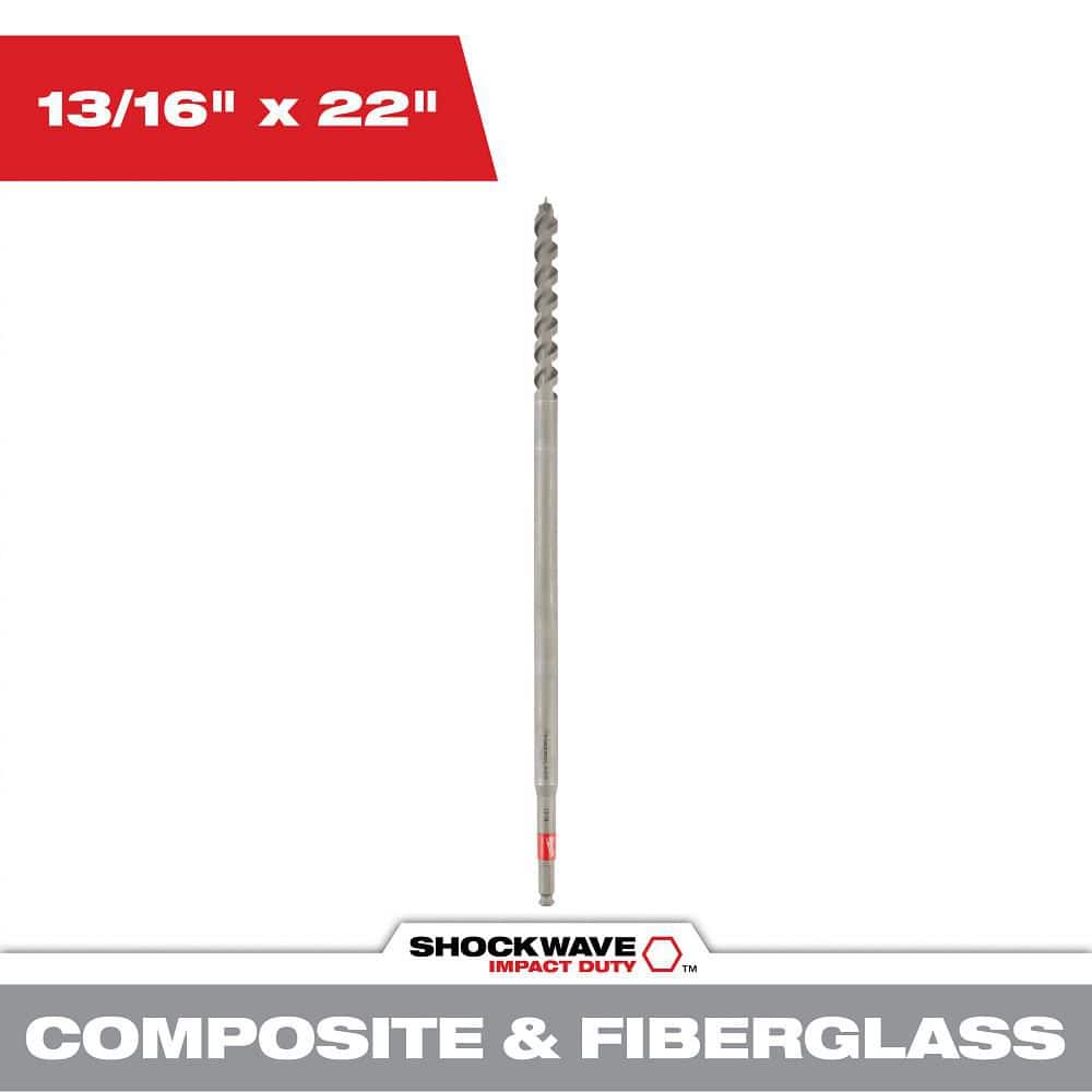 13/16 in. x 22 in. Fiberglass Utility Auger Bit price history on PriceWatchPro